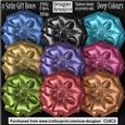 Designer Resource - Satin Gift Bows - Deep Colours