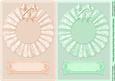 Pretty Lace Doily Card Fronts in Peach and Mint Green