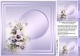 Vintage Pansies - 8in x 8in Insert Plate