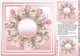 Springtime Pink Tulips Matching 8in x 8in Insert Plate