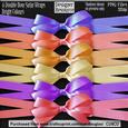 Designer Resource - Double Bow Satin Wrap - Bright Colours