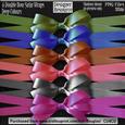 Designer Resource - Double Bow Satin Wrap - Deep Colours