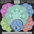 Designer Resource - Flower Shaped Mats - Bright Colours