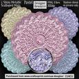 Designer Resource - Shiny Metallic Scalloped Mats - Pastel