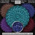 Designer Resource - Shiny Metallic Scalloped Mats - Deep