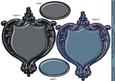 Decorative Panels Charcoal & Airforce Blue Card Toppers