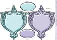 Decorative Panels Aqua & Pretty Lilac Card Toppers