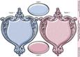 Decorative Panels Baby Blue & Pretty Pink Card Toppers