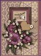 Coughton Court Plum Landscape 6 Page Kit, Step by Step Decoupage
