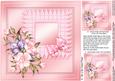 Pink Anemones and Lace - 8in x 8in Insert Plate