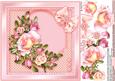 Roses with a Polka Dot Arch - 8in x 8in Decoupage