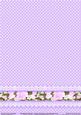 Sentiment Panels Happy Birthday Matching Lilac Background