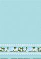 Sentiment Panels Happy Birthday Matching Teal Background