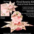 Floral Surprise Card Kit Pink and Peach Roses
