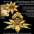 Floral Surprise Card Kit Golden Poinsettias