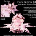 Floral Surprise Card Kit Pink Roses & Butterflies