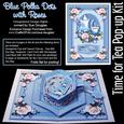 Time for Tea Pop-up Kit - Blue Polka Dot with Roses