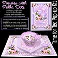 Time for Tea Pop-up Kit - Pansies with Polka Dots