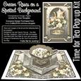 Time for Tea Pop-up Kit ? Cream Roses on a Spotted Backgroun