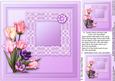 Easter Flowers Matching 8in x 8in Insert Plate