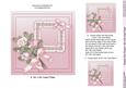 Shabby Chic Flowers Matching 6in x 6in Insert Plate