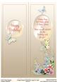 Vintage Roses and Butterflies Large Dl Birthday Insert