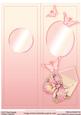 Vintage Orchids and Butterflies Large Dl Blank Insert