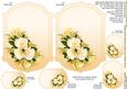 Cream Roses and Yellow Freesias Insert Plates