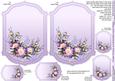 Purple Flowers and Butterflies Insert Plates