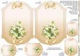White Day Lilies on a Cream Background Insert Plates