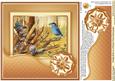 Vintage Birds on a Broken Fence 8in x 8in Decoupage