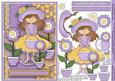 Fancy Girl Lilac Cutie Sheet, Decoupage, Step by Step