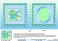 Turquoise and Lime Dragon Age 5 6in x 6in Insert