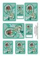 Sabrina Cameo Aqua, Toppers Sheet