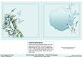 Teal Flowers & Butterflies Matching 6in x 6in Insert