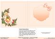 Peach and Gold Roses Matching 6in x 6in Insert