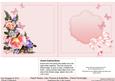 Peach Roses Lilac Flowers & Butterflies Matching 6x6 Insert