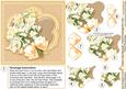 Cream Lilies Bouquet 6in x 6in Panel Pyramage