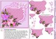 Pink and Lilac Paper Flowers 6in x 6in Panel Pyramage