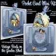 Vintage Birds on the Garden Shed Pocket Card Mini Kit