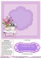 Roses and Hyacinths Pocket Card Matching 8in x 8in Insert Pl