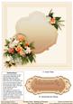 Basket of Flowers Pocket Card Matching 8in x 8in Insert Plat