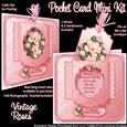 Vintage Roses Pocket Card Mini Kit