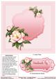 Vintage Roses Pocket Card Matching 8in x 8in Insert Plate