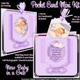 New Baby in a Crib Pocket Card Mini Kit