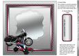 Harley Davison Motorbike 8in x 8in Insert Plate