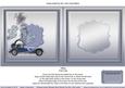 Vintage Austin Morgan Blue Sports Car Match 6in x 6in Insert