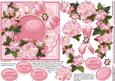 Pink Blossom with Broidery Anglaise Doily 6in x 6in Decoupag