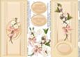 Spray of Flowers with Lace Dl Decoupage