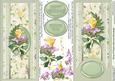 Yellow Rose and Lilac Freesias with Lace Dl Decoupage